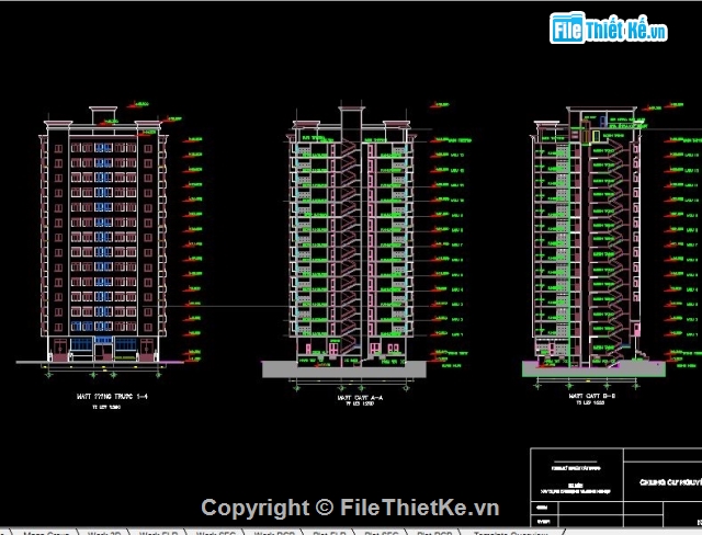 bản vẽ chung cư,bản vẽ nhà công nghiệp,bản vẽ cad chung cư